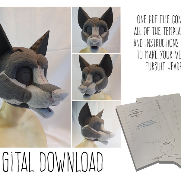Fursuit Template Head Etsy