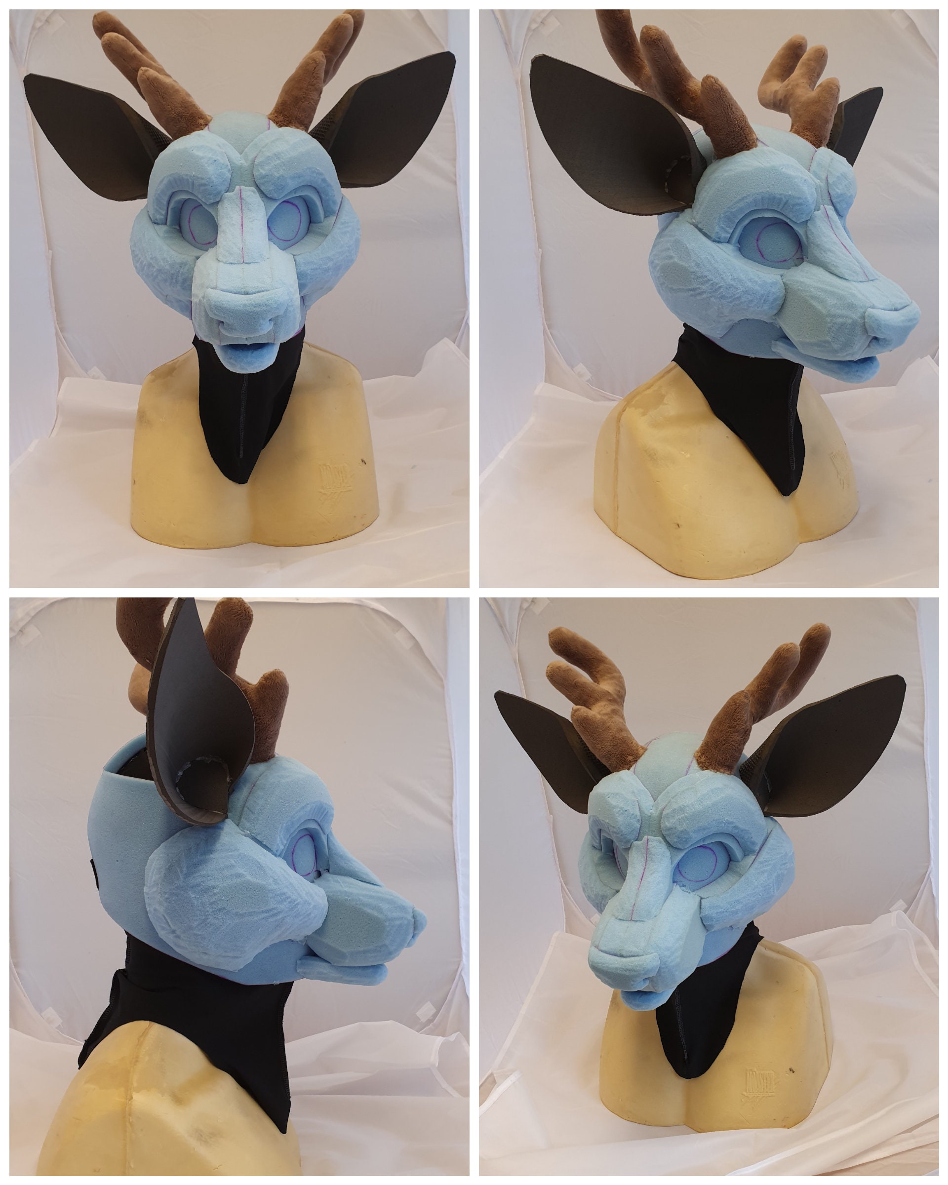 PDF TEMPLATE Fursuit Head Base Deer Digital Download Etsy