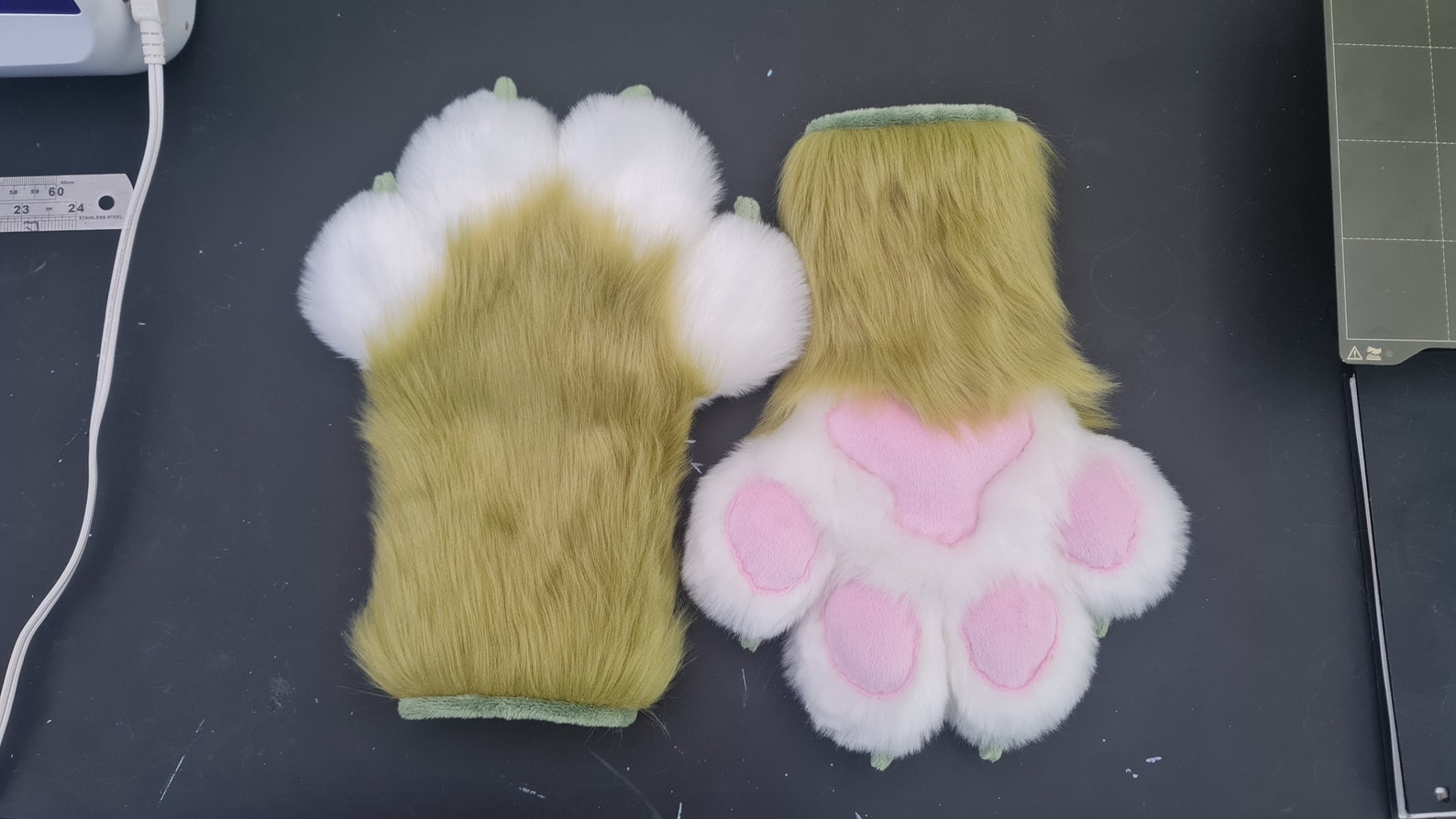 PDF TEMPLATE Fursuit 4 Finger Paws Digital Download Etsy Canada