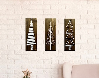 Christmas Tree Hand Painted Wooden Signs | Christmas Decoration | Christmas | Holiday Decor