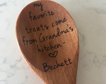 Wooden Spoon Gift | Personalized | Customizable | Kitchen | Mommy | Grandma | Grammy | Nana | Mother's Day | Kitchen gift