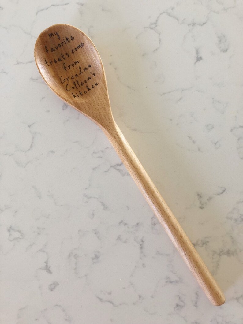 Wooden Spoon Gift Personalized Customizable Kitchen Mommy Etsy