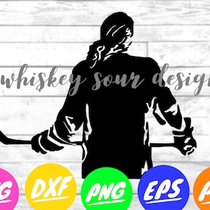 Female Hockey Player Download | Cut File | Sports | Hockey | SVG | DXF | PNG | Eps | Pdf | Instant | Ice Hockey | Crafts | Girls Hockey