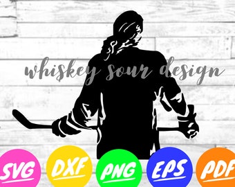 女子ホッケー選手ダウンロード | カットファイル | スポーツ | ホッケー | SVG | DXF | PNG | Eps | Pdf | インスタント | アイスホッケー | 工芸品 | 女子ホッケー