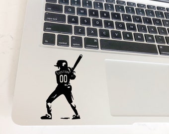 Custom Softball Decal for Laptop | Custom Softball Decal | MacBook Decal | Yeti Decal | Laptop Sticker | Bumper Sticker | Car Decal