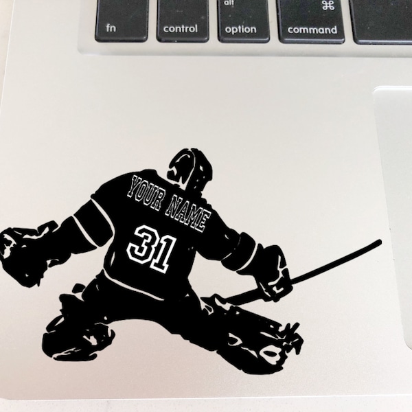 Custom Hockey Goalie Decal | Goalie Decal | Personalized Decal | Ice Hockey Decal | Laptop Decal | Car Decal | Yeti Decal |