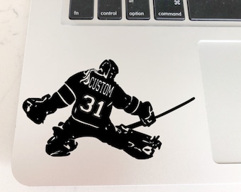Custom Female Hockey Goalie Decal | Girl Goalie Decal | Personalized Decal | Ice Hockey Decal | Laptop Decal | Car Decal | Yeti Decal |
