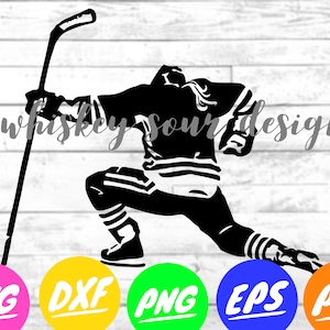 Female Hockey Player Celebration Descargar / Archivo cortado / Deportes / Hockey / SVG / DXF / PNG / Eps / Pdf / Instantáneo / Hockey sobre hielo / Manualidades / Niñas