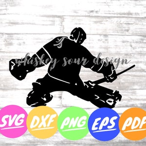 Hockey Female Goalie Download | Cut File  | Sports | Girl Ice Hockey Goalie | SVG | DXF | PNG | Eps | Pdf | Instant | Ice Hockey | Crafts