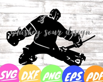 Hockey Female Goalie Download | Cut File  | Sports | Girl Ice Hockey Goalie | SVG | DXF | PNG | Eps | Pdf | Instant | Ice Hockey | Crafts