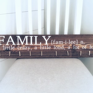 Family Noun Sign | Hand Painted Wooden Sign | Mother’s Day | Gift Idea | Photo Holder | Picture Display | Artwork