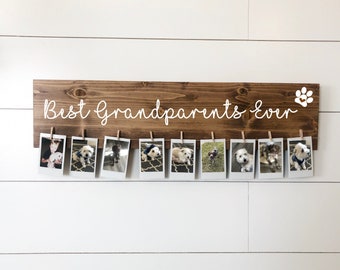 Best Pet Grandparents Ever sign | Pet Grandparents Gift | Pet Photo holder | Gift idea | Mother's Day Gift | Furbabies