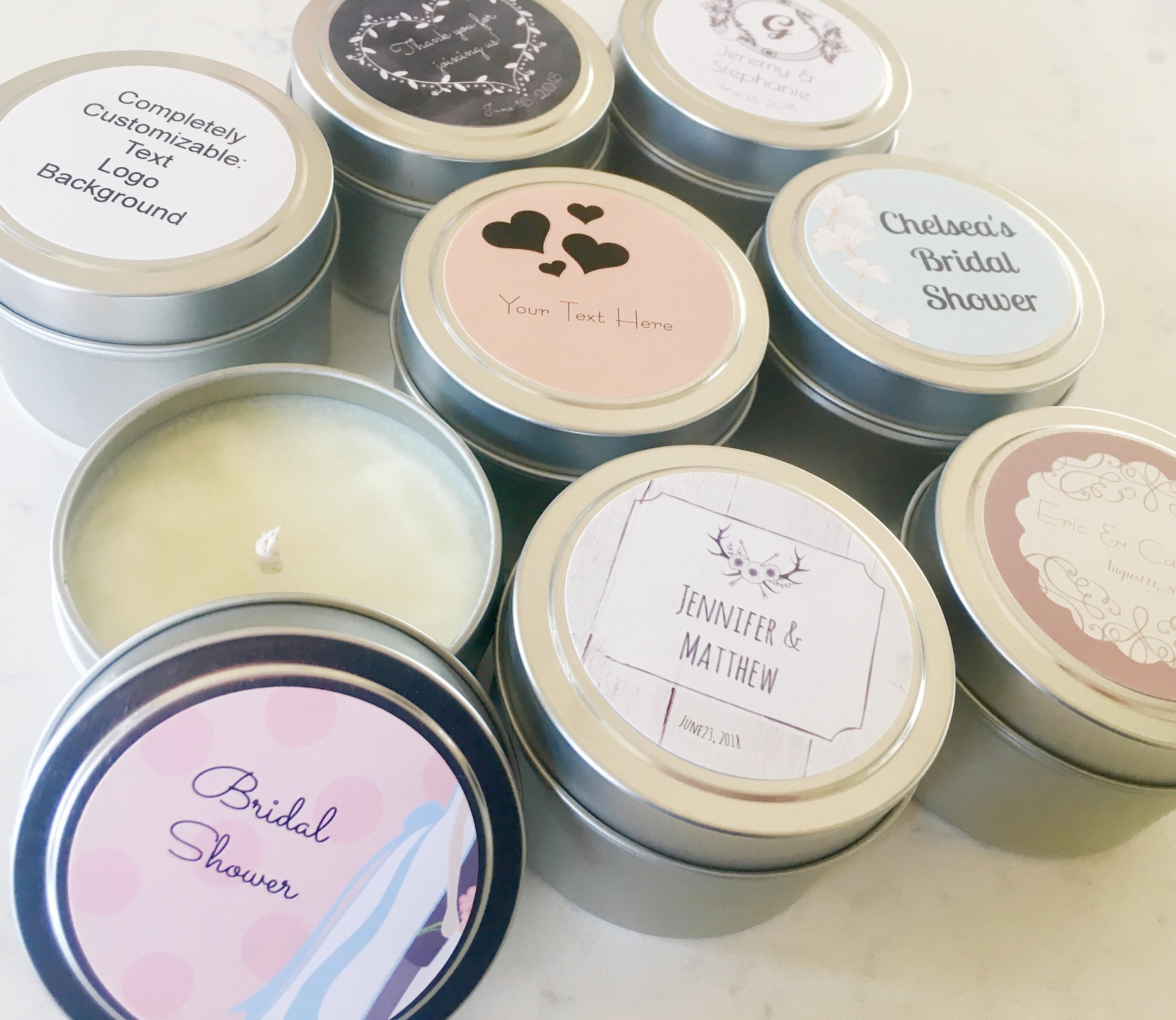 Single Candle 4 Oz Candle Sample Size Candle Custom Order Etsy Canada