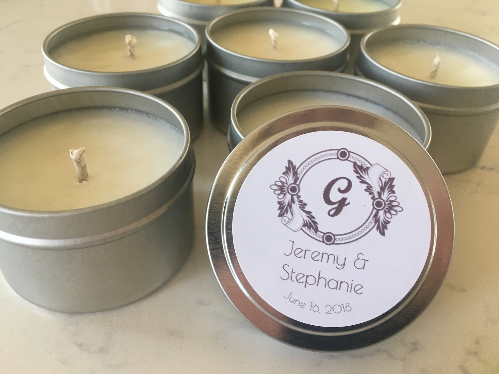 Single Candle 4 Oz Candle Sample Size Candle Custom Order Etsy