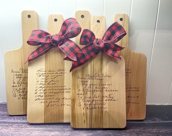 Custom Recipe Cutting Board | Mother's Day Gift | Personalized Family Heirloom