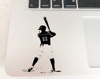 Custom Baseball Decal for Laptop, MacBook Decal, Yeti Decal, Laptop Sticker, Bumper Sticker, Car Decal, Water Bottle Decal, Phone Decal