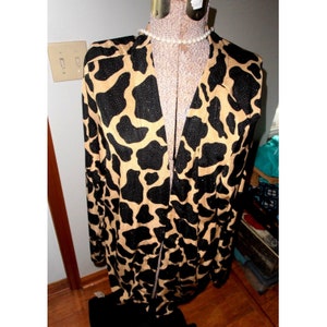 Qvc leopard coat sales