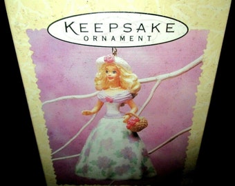 1995 Springtime Barbie Easter Collection Hallmark Keepsake Christmas Ornament