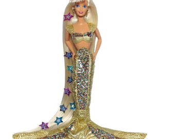 Jewel Hair Mermaid Shimmrring Longest Hair Barbie #14586 Mattell  1995