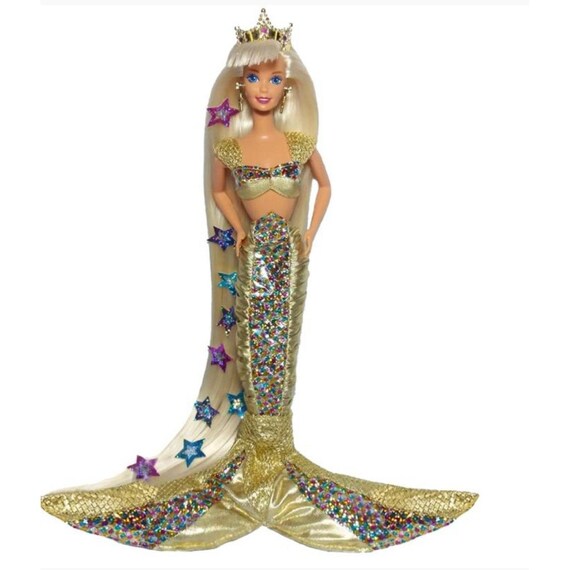 Sirena de pelo joya brillante con el pelo más largo Barbie #14586