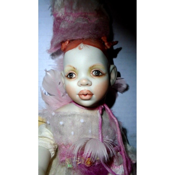 1998 Hella Hofmann Puppen OOAK 14" Porcelain Artist Doll Elves Rosali No. 2 of ONLY 70