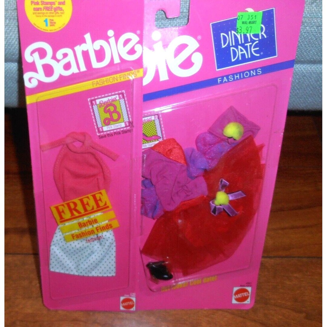 1990 Mattel Barbie Dinner Date Fashions Dress fashion Finds Etsy