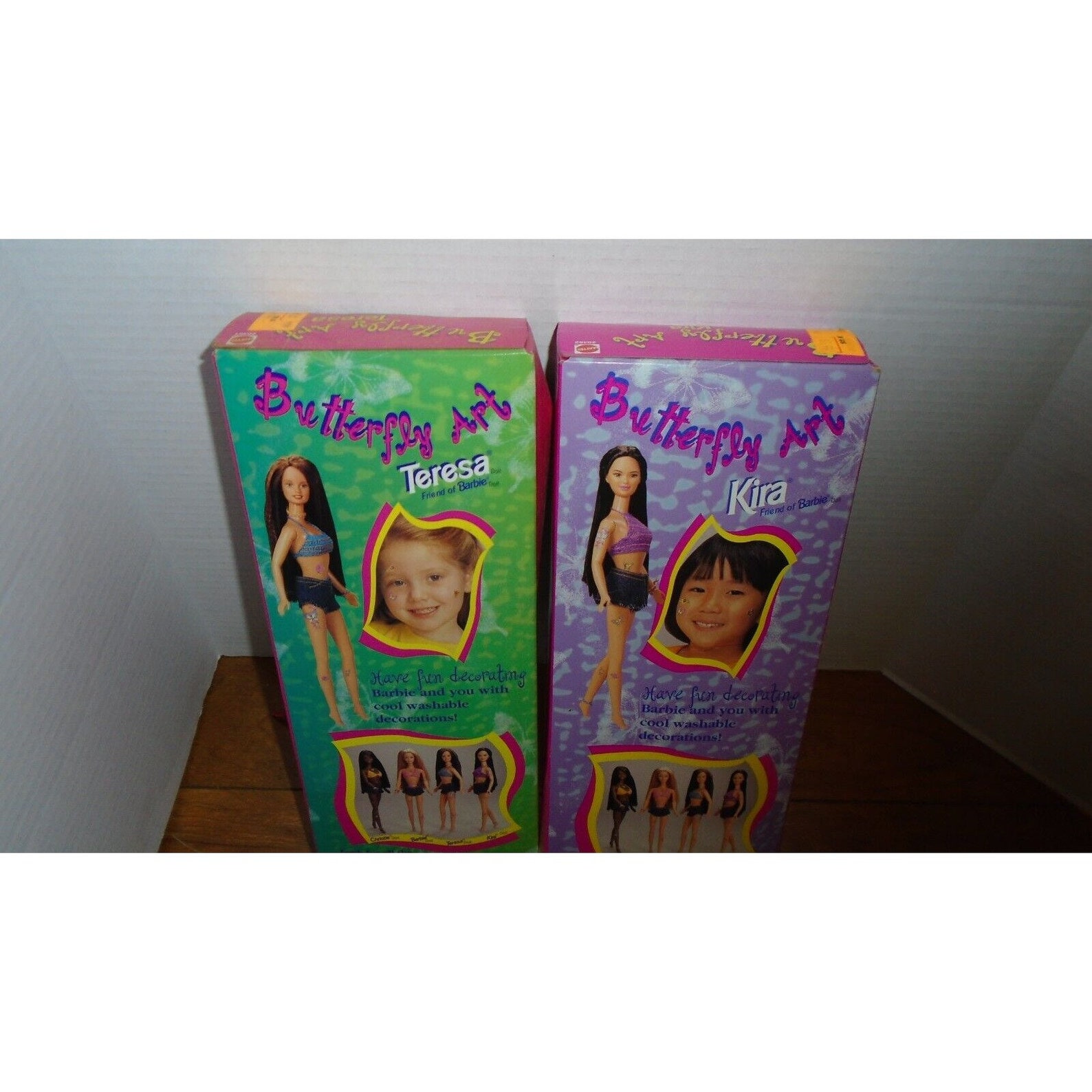 1998 Mattel Butterfly Art Kira & Teresa Friend of Barbie Dolls Etsy
