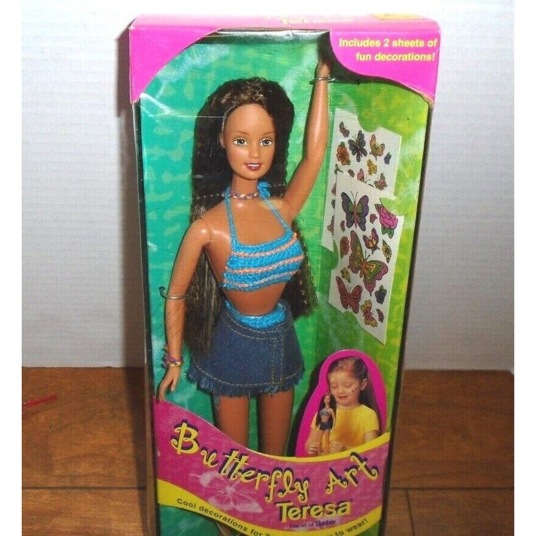 Buy 1998  Mattel  Friends of Barbie  Butterfly Art Ken Doll  12 Inches  Tall  2 Sheets of Decorations  Includes Jeans Shorts  Sunglasses  Tank  Top  Necklace  New  Out of Production  Limited Edition  Collectible  Online at desertcartINDIA