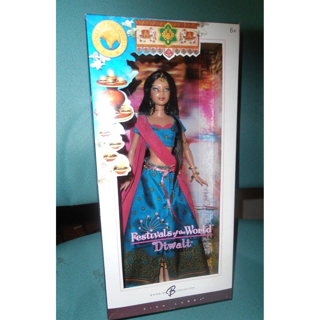 Mattel Barbie Festivals Dolls of the World Diwali Barbie Pink Etsy