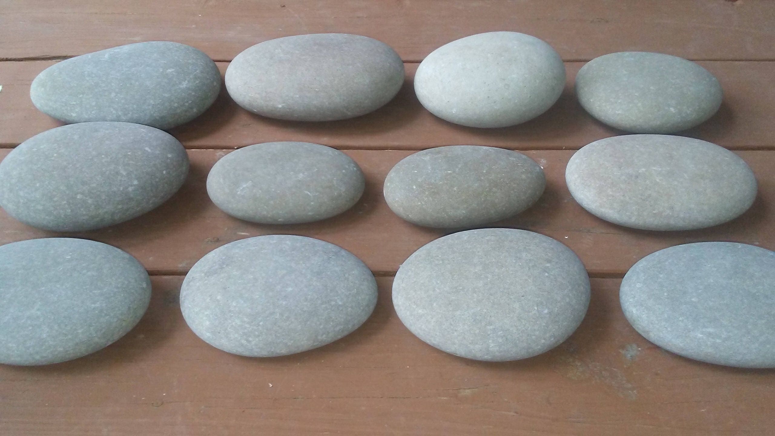 12 Large Smooth Beach Stones 4 6 Painting Stones | Etsy