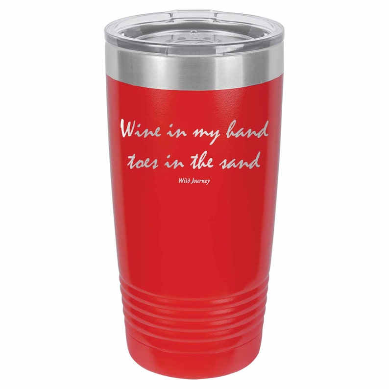 Wine In My Hand Toes In The Sand Tumbler