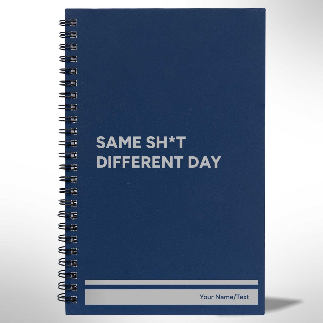 Same Notebook Same Sht Spiral Notebook (lined Pages) - Etsy