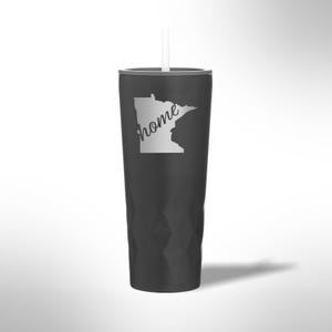 Custom Laser Etched Minnesota Home 20.9 oz Tumbler