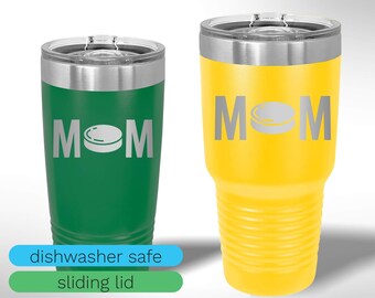 Custom Laser Etched Hockey Mom Tumbler - 20 oz or 30 oz