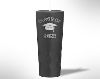 Custom Laser Etched Class of with Cap 20.9 oz Tumbler