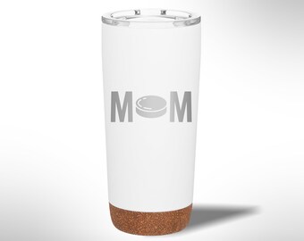 Custom Laser Etched Hockey Mom 20 oz Tumbler