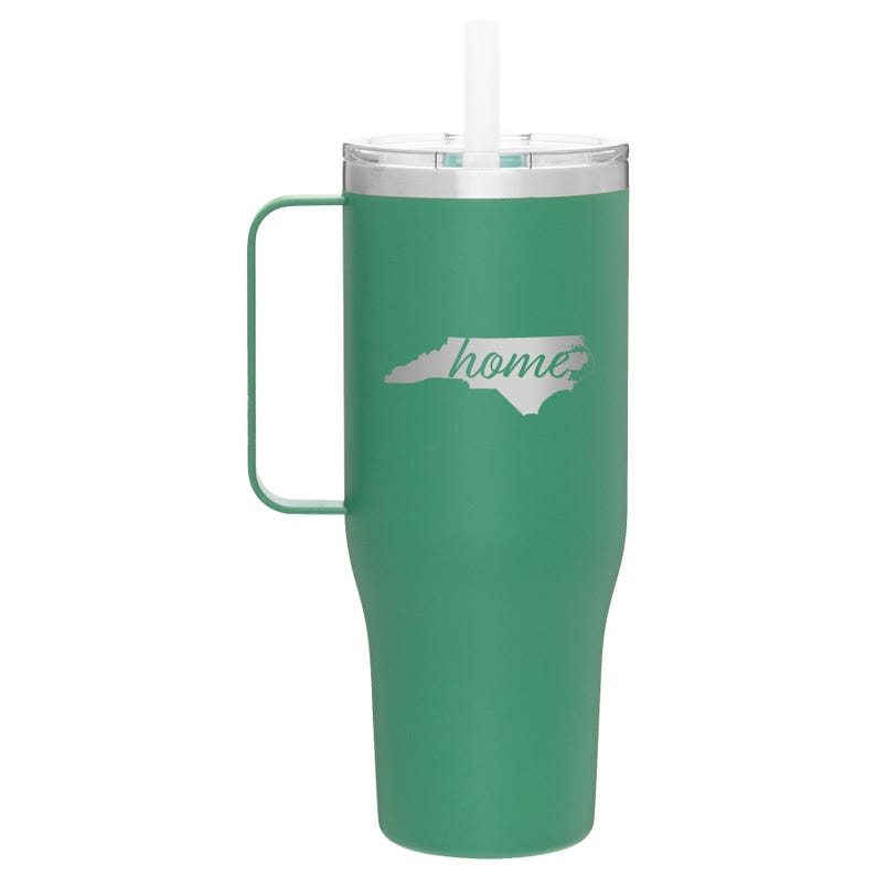 Custom Laser Etched North Carolina Home 40 oz Tumbler Mug Forage