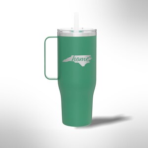 Custom Laser Etched North Carolina Home 40 oz Tumbler Mug Bild 1