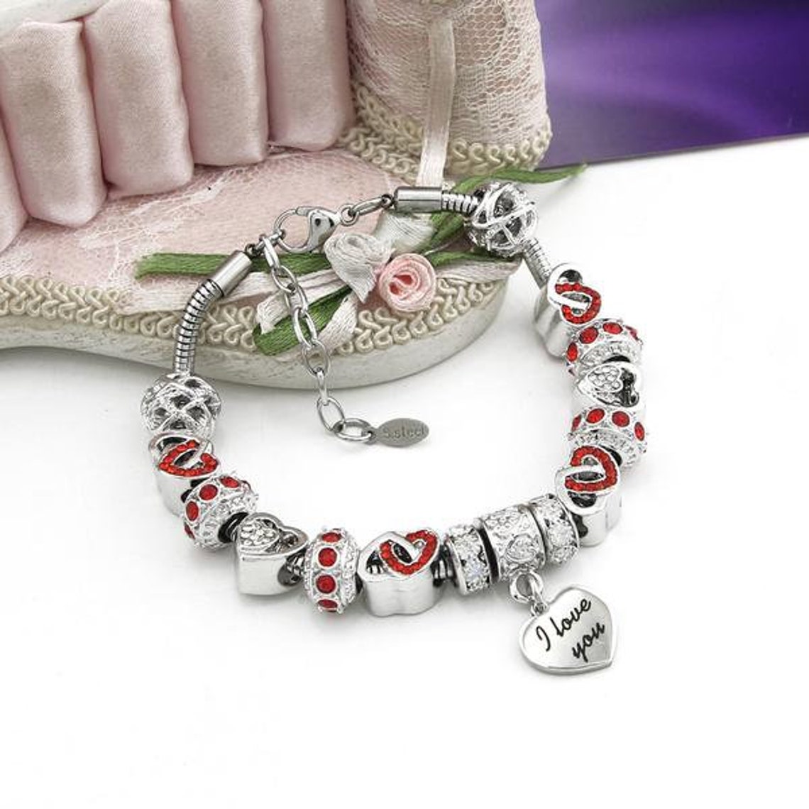 I Love You Bracelet Etsy