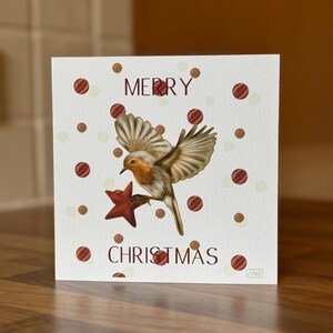 Carte de Noël Robin
