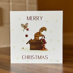 Carte de Noël Robin et renard