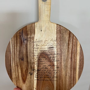 Handwritten Recipe Cutting Boards