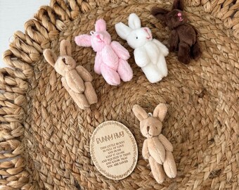 Bunny Hug – Pocket Bunny with Wooden Keepsake Card
