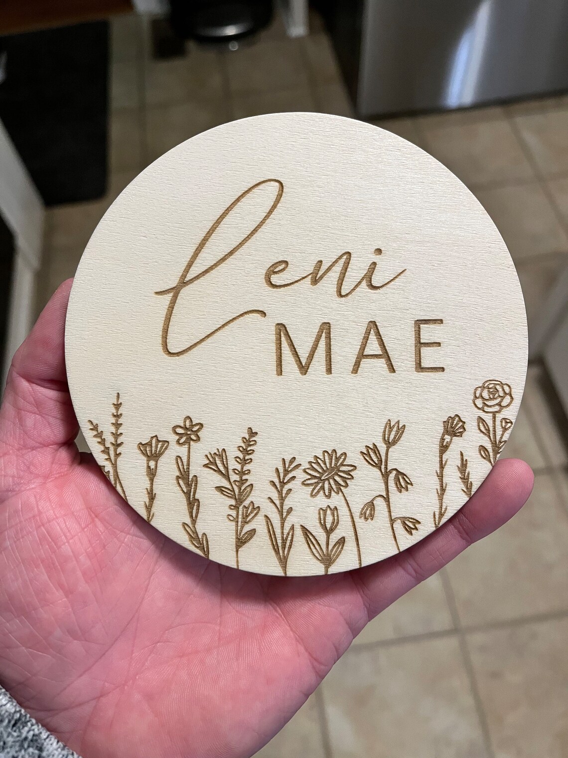 Baby Announcement Sign With Birth Stats | Wood Sign for Name Reveal ...