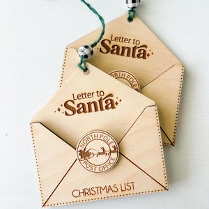 Santa magic Letter Envelope | Santa Decor | Christmas Decor | Letter to Santa | Santa | Christmas Magic | Ornament | Christmas Tree |