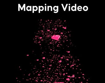 6 Tier Cake Projection Mapping Video MP4, 3D Cake Animation, Editable Canva Template, Instant Download