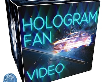 Custom 3D Hologram Fan Video: Personalized LED Animation