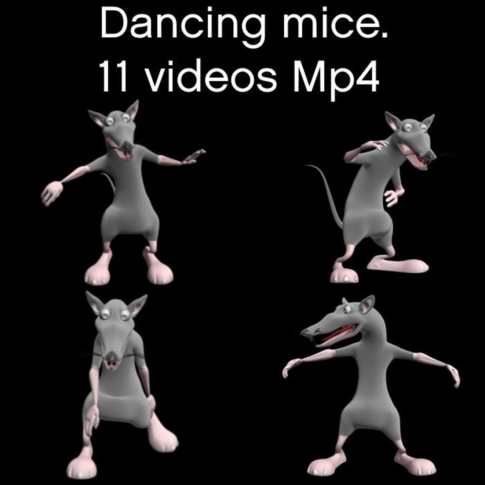 Dancing Mouse 3D Animation: 11 MOV Files (digital Download) - Etsy
