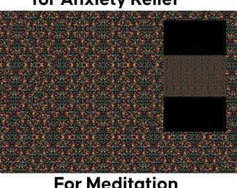 Animated 3D Stereogram for Meditation, Anxiety Relief, Mindfulness Practice, Hidden 3D Motion Art, Relaxing Visual Download.