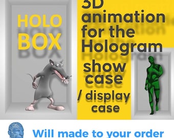 Custom 3D Hologram Video for Holobox Display | Professional Animation for Holographic Box Advertising, Retail Promotion & Product Showcase